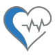 heartbeat icon blue