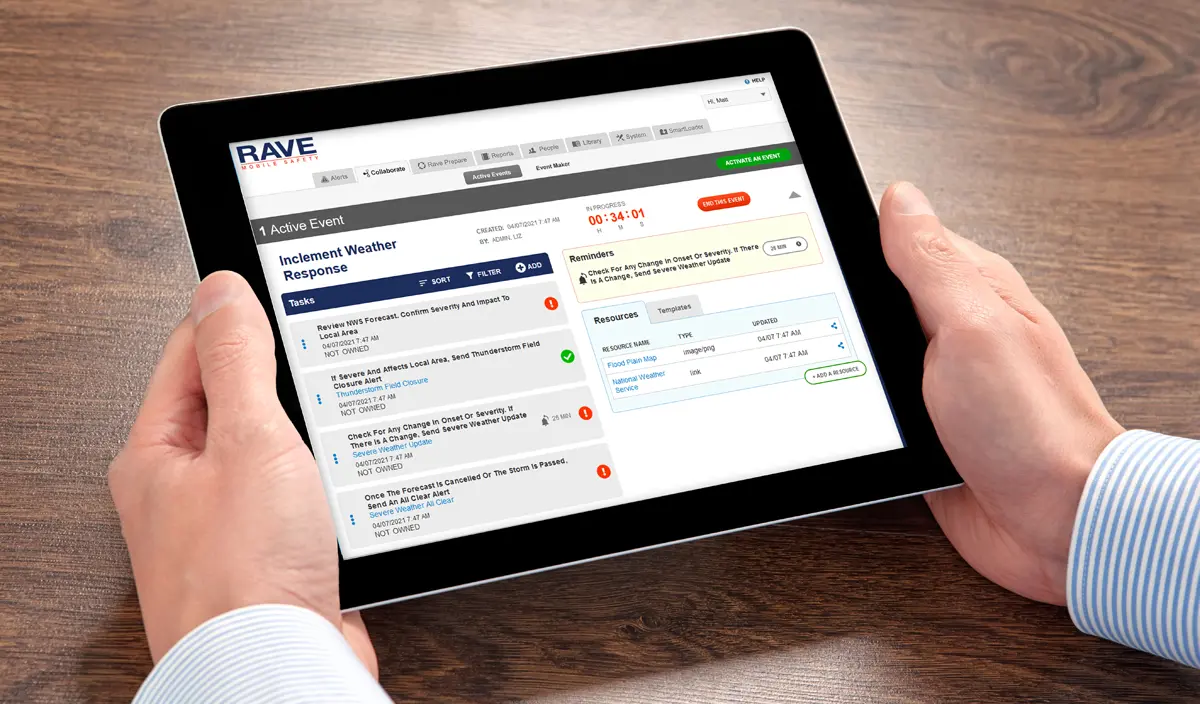 rave-collaborate-dashboard-tablet-stock-image