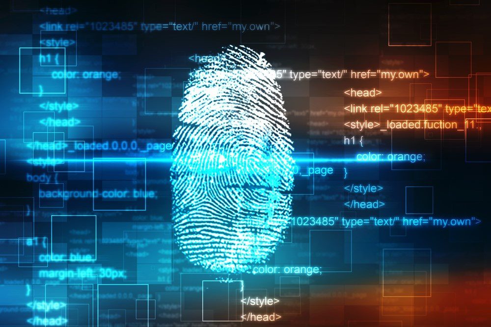 software image with finger print shown