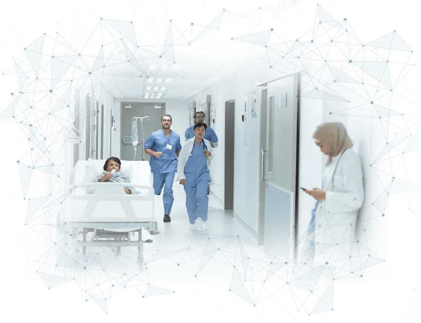 Healthcare-CV-Solutions nurses walking down hallway vignette
